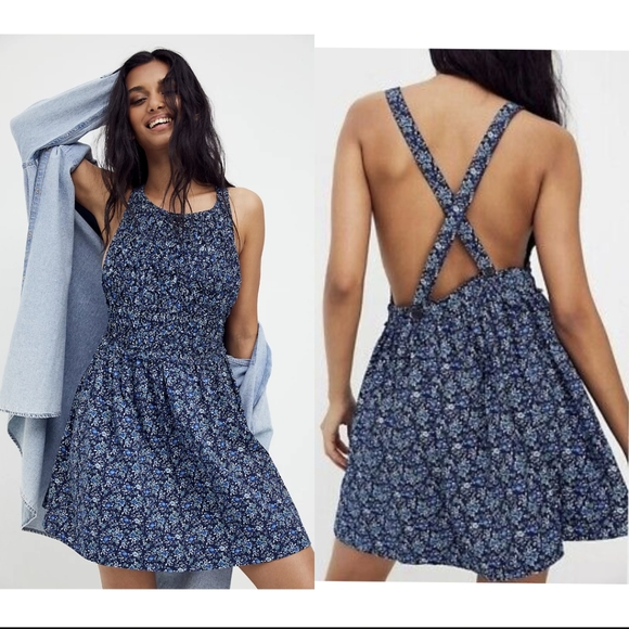 Free People Petunia Mini Dress - Picture 1 of 9